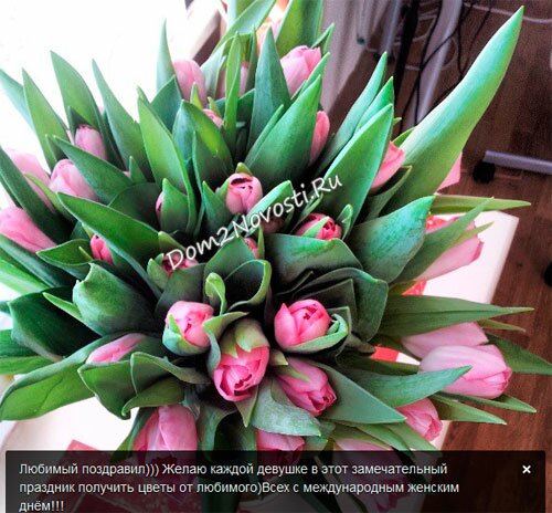 Илья Гажиенко подарил Ольге цветы Илья Гажиенко подарил Ольге цветы